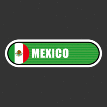 [Bar 국기] 멕시코[Digital Print 스티커]