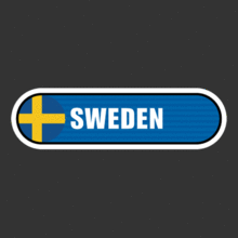 [Bar 국기] 스웨덴[Digital Print 스티커]