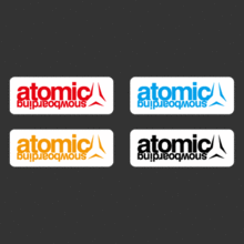 [스키/보드] Atomic 4장세트[Digital Print 스티커]