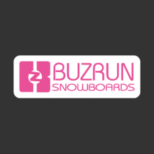 [스키/보드] Buzrun - Pink[Digital Print 스티커]