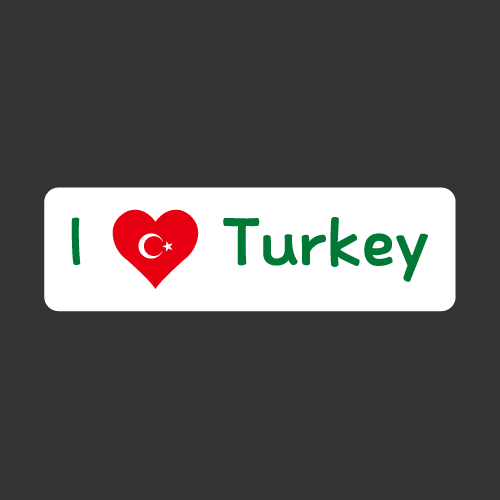 I LOVE TURKEY[Digital Print 스티커]