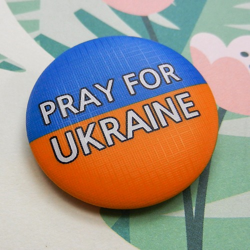 우크라이나 PRAY FOR UKRAINE1 마그넷 마그네틱 자석 기념품 주문제작 