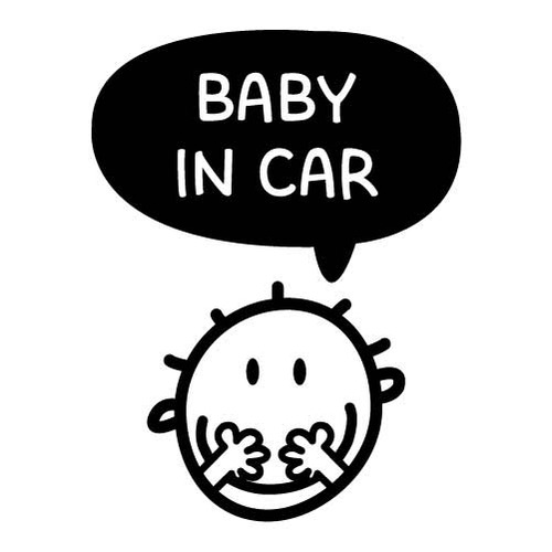 [BABY IN CAR]히히히~ 매력boy색깔있는  부분만이 스티커입니다