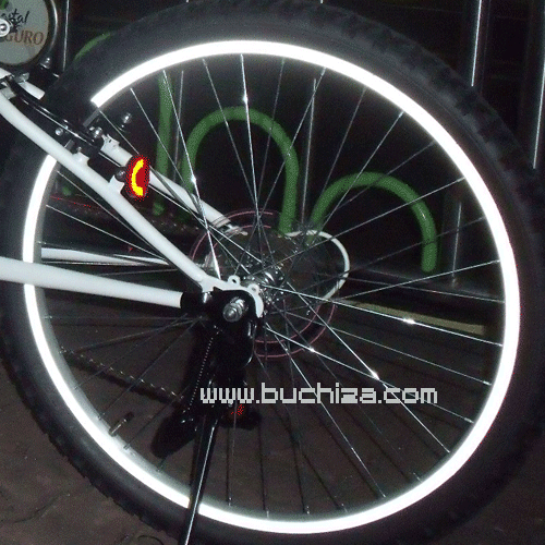 [디스크브레이크/픽시 장착 자전거용 발광 휠 스티커]-색상:발광실버야간에 빛이 끝내줘요.안전운전의 필수품!!옵션에서 스티커 폭과 인치를 선택하세요자전거 1대 장착가능