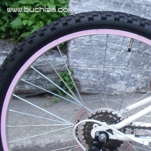 [디스크브레이크/픽시 장착 자전거용  휠 스티커]-색상:핑크옵션에서 스티커 폭과 인치를 선택하세요자전거 1대 장착가능