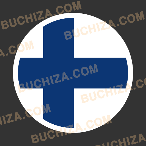 핀란드 원형 국기 스티커 [Digital Print]