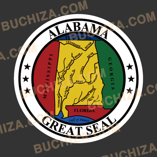 [SEAL] Alabama[Digital Print 스티커]