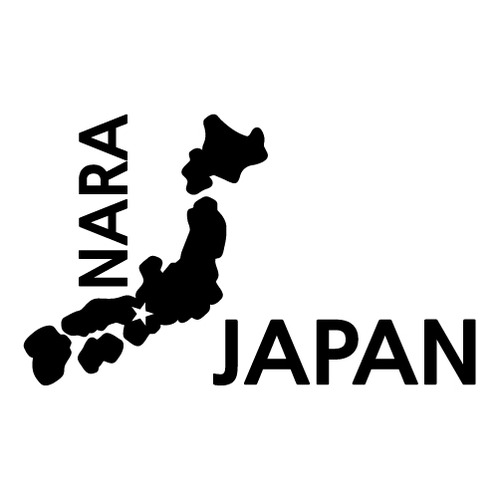 [세계여행 WITH 지도-일본] 나라 A색깔있는 부분만이 스티커입니다.