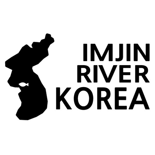 [한국의 강]임진강/지도형 A색깔있는 부분만이 스티커입니다.