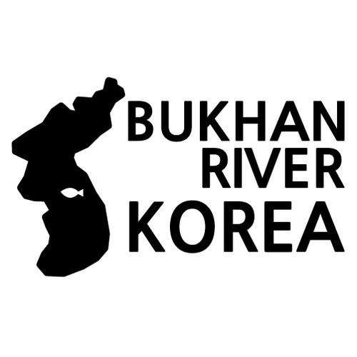[한국의 강]북한강/지도형 A색깔있는 부분만이 스티커입니다.