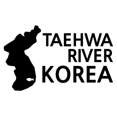 [한국의 강]태화강/지도형 A색깔있는 부분만이 스티커입니다.