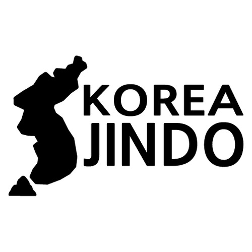 [한국의 섬-지도형] 진도 A색깔있는 부분만이 스티커입니다.