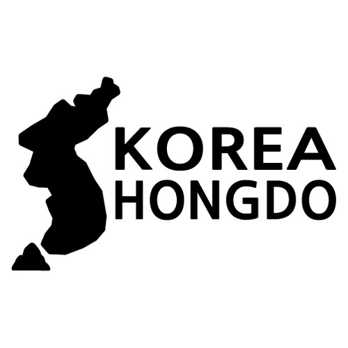 [한국의 섬-지도형] 홍도 A색깔있는 부분만이 스티커입니다.