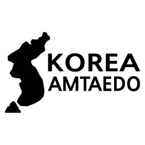 [한국의 섬-지도형] 암태도 A색깔있는 부분만이 스티커입니다.