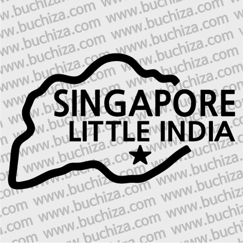[세계여행 WITH 지도-싱가포르]리틀 인디아 A색깔있는 부분만이 스티커입니다.