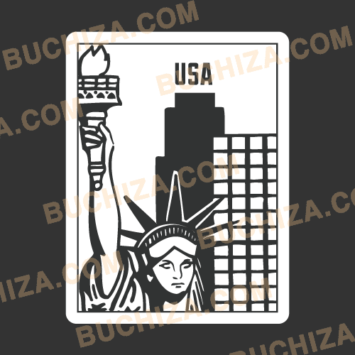 미국[Digital Print 스티커] 