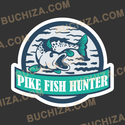 [낚시] Pike Fish Hunter[Digital Print 스티커]사진 아래 ㅡ&gt; 다양한 [ 낚시 ] 관련 스티커 준비 중 입니다...^^*