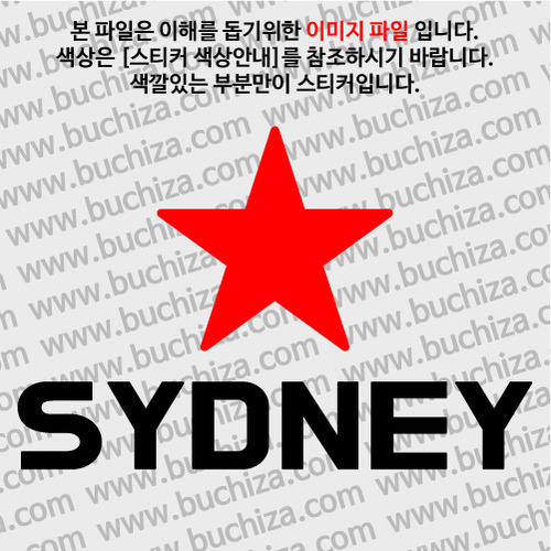[블링블링 세계여행(도시명)]BIG STAR-오스트레일리아/시드니 A색깔있는 부분만이 스티커입니다.이미지색상 상품페이지 참조