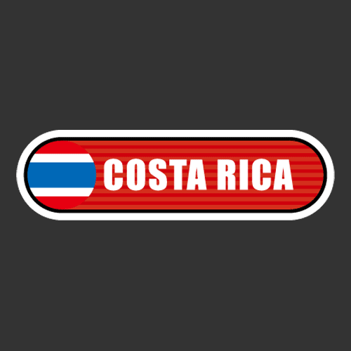 [Bar 국기] 코스타리카[Digital Print 스티커]