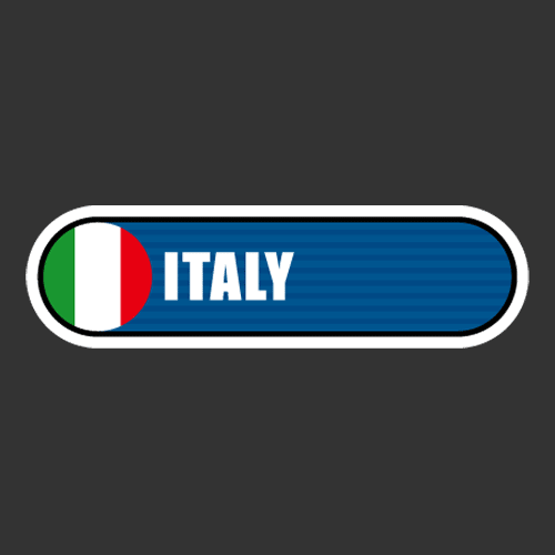 [Bar 국기] 이탈리아[Digital Print 스티커]