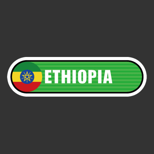 [Bar 국기] 에티오피아[Digital Print 스티커]