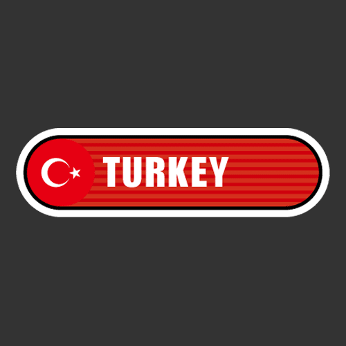 [Bar 국기] 터키[Digital Print 스티커]