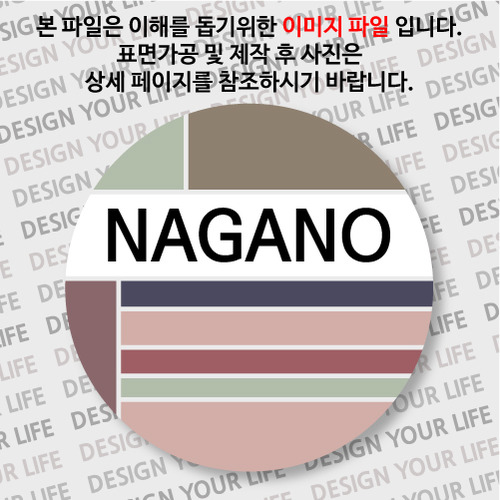 일본/나가노 뱃지  - 컬러브릭