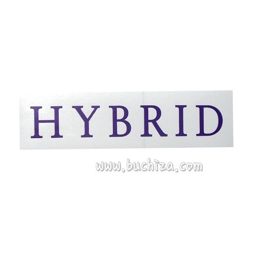 레터링형 주유구-HYBRID 2 색깔있는 부분만이 스티커입니다.