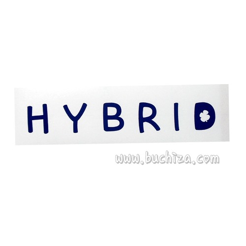 레터링형 주유구-HYBRID 6네잎클로버 색깔있는 부분만이 스티커입니다.