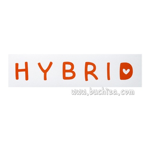 레터링형 주유구-HYBRID 9하트 색깔있는 부분만이 스티커입니다.
