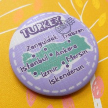 터키마그넷 / 원형지도 - 도트라인