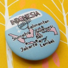 인도네시아마그넷 / 원형지도 - HOT