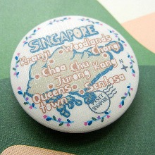 싱가포르마그넷 / 원형지도 - 엔틱