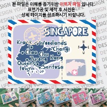 싱가포르 마그넷 기념품 랩핑 Peak 자석 마그네틱 굿즈 제작