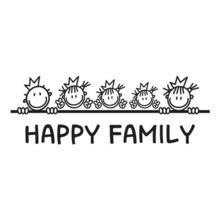 [행복한 로얄패밀리(문구선택형)]-아빠,언니,언니,여동생,엄마 옵션에 가족의 이름을 입력하세요.