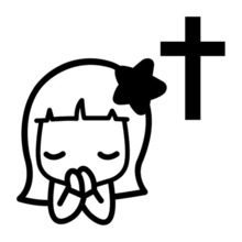 [십자가&amp;기도하는 올리브]소녀감성 러블리-별색깔있는  부분만이 스티커입니다