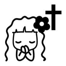 [십자가&amp;기도하는 올리브]소녀감성 로맨틱-플라워색깔있는  부분만이 스티커입니다