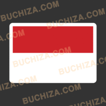 [국기] 인도네시아 국기 스티커[Digital Print]