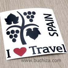 I ♥ Travel-스페인/와인색깔있는 부분만이 스티커입니다.
