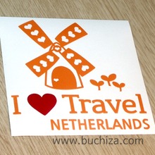 I ♥ Travel-네덜란드/풍차 1색깔있는 부분만이 스티커입니다.