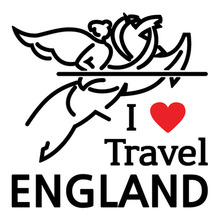 I ♥ Travel-잉글랜드/기사 2색깔있는 부분만이 스티커입니다.