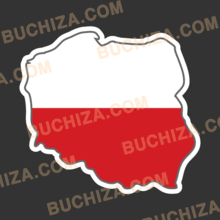 폴란드 국기맵[Digital Print]