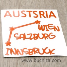 [지구별여행자 오스트리아]오스트리아 여행색깔있는 부분만이 스티커입니다.