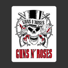 [락밴드 / 미국] Guns N Roses 2  [Digital Print 스티커][ 사진 아래 ] ▼▼▼부착 실사진 + 더 멋진 [ 락밴드 ] 스티커 구경하세요...^^*