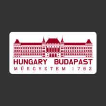 [대학 헝가리 부다페스트] 부다페스트공과대학교 스티커 Muegyetem_Budapest_Hungary부다페스트 야경에 단골로 등장하는 그 건축물 [Digital Print]
