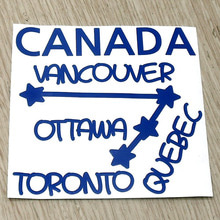 [지구별여행자 캐나다]캐나다여행색깔있는 부분만이 스티커입니다.