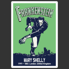 [문학 / 영화 / 뮤지컬]  프랑켄슈타인 - 영국 여성작가  메리 셸리 1818년 간행 [ 부제 - 근대의 프로메테우스 ][Digital Print 스티커]사진 아래 ↓↓↓ 다양한 [ 문학 / 음악 ] 스티커 있어요~~^^*