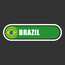 [Bar 국기] 브라질[Digital Print 스티커]