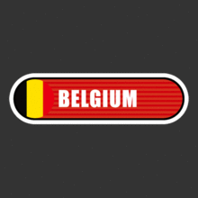 [Bar 국기] 벨기에[Digital Print 스티커]