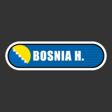 [Bar 국기] 보스니아-헤르체고비나[Digital Print 스티커]